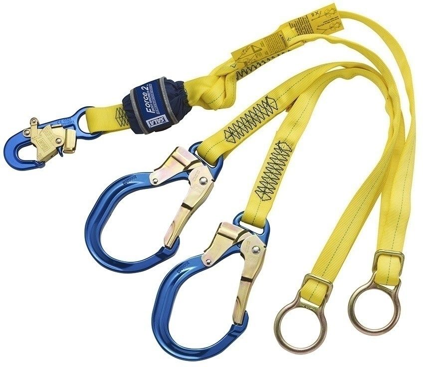 DBI-SALA EZ-Stop Force 2 Twin Leg Tie-Back Shock Absorbing Lanyard